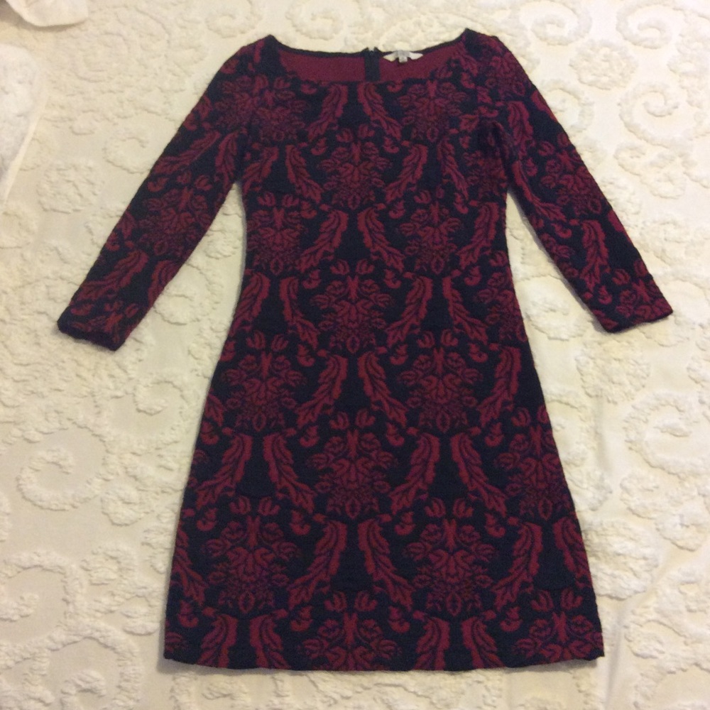 Red and black dress